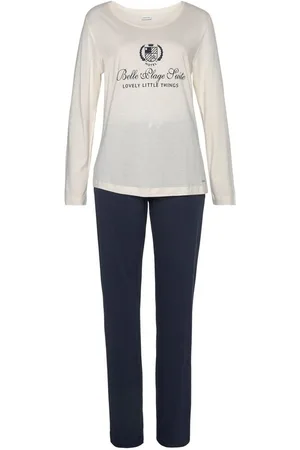 Lascana Pyjama (2 tlg) mit Flockdruck