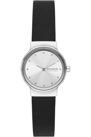 Skagen Quarzuhr FREJA LILLE SKW3119, Armbanduhr, Damenuhr, analog, Lederarmband