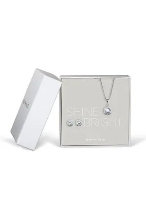 Bering Schmuckset Halskette mit Ohrsteckern Edelstahl / Zirkonia 429-711-Silver (3-tlg) - Verkäufer: Schmuck-Uhren-Trends