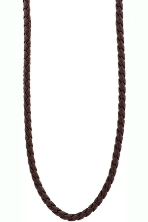 Akzent Kette ohne Anhänger Caim Echtleder Halskette, geflochten, , Stärke 3 mm (Einzeln) - Verkäufer: Shaghafi GmbH