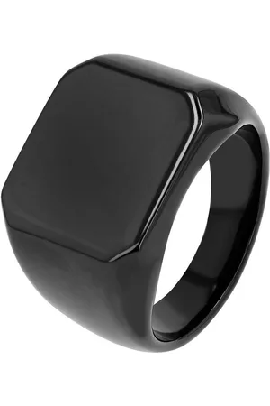 Akzent Fingerring Nero aus Edelstahl, hochglanzpoliert, , Gr. 64 - 70 (Einzeln), Herren Ring - Verkäufer: Shaghafi GmbH