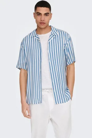 Only & Sons Kurzarmhemd ONSWAYNE LIFE SS VISCOSE