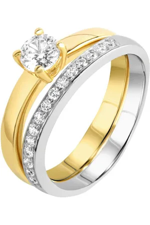 Firetti Ring-Set Multipack Schmuck Geschenk Silber 925 Fingerringe (Set, 2-tlg), mit Zirkonia (synth)