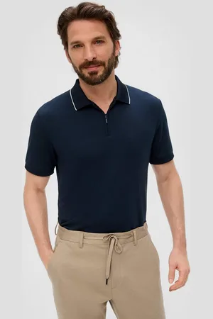 QS by s.Oliver Kurzarmshirt Poloshirt aus Modalmix Blende - Verkäufer: s.Oliver