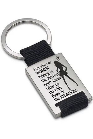 Lieblingsmensch Schlüsselanhänger Men who say... - ein tolles Geschenk & Glücksbringer (Schlüsselanhänger mit Gravur, inklusive Schlüsselring), Robuste und filigrane Lasergravur - Verkäufer: