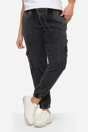 Angel of Style Regular-fit-Jeans Lyocell-Joggpants Cargotaschen Elastikbund - Verkäufer: Popken Fashion Group