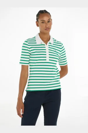 Tommy Hilfiger Poloshirt 1985 REG PIQUE STRIPE POLO SS mit dezenter Logostickerei