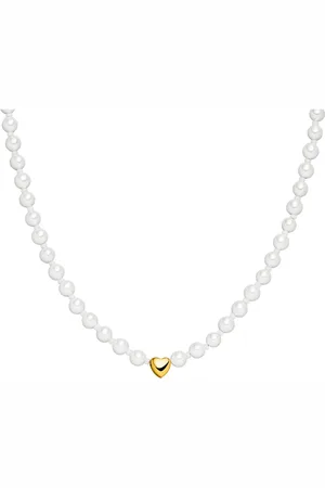 Purelei Perlenkette Schmuck Geschenk Lovely Herz, 23031-Necklace-Lovely, mit Muschelperle
