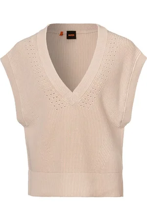HUGO BOSS T-Shirt C_Furray Premium Damenmode mit V-Ausschnitt