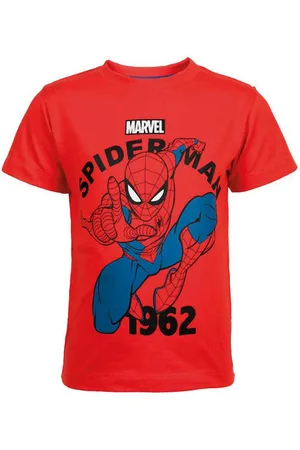 Marvel Print-Shirt Spiderman T-Shirt Kurzarm Kinder Jungen Shirt Gr. 92 bis 128, 100% Baumwolle - Verkäufer: WS-Trend