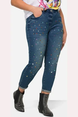 Angel of Style Röhrenjeans 7/8-Jeans Slim Fit Ziersteinchen. 5-Pocket - Verkäufer: Popken Fashion Group