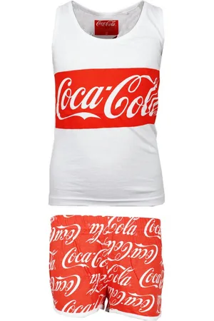 Coca-Cola Schlafanzug Mädchen Pyjama Shirt Shorts Gr. 134 bis 164, Baumwolle - Verkäufer: WS-Trend