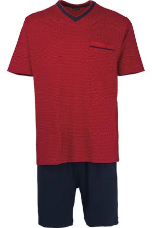 Götzburg Pyjama Herren-Shorty Single-Jersey gemustert - Verkäufer: Erwin Müller