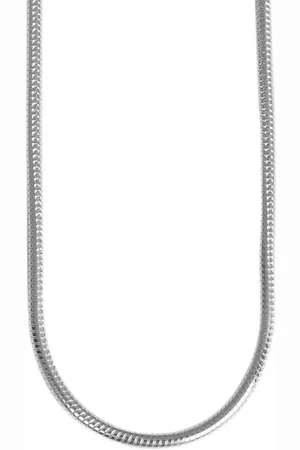 Akzent Silberkette Shadi 925/- Echt Silber Schlangenkette "Shadi", 925/rhodiniert, (Einzeln), Damen Kette - Verkäufer: Shaghafi GmbH