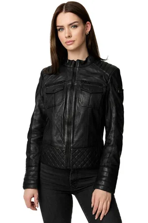 Tazzio Lederjacke F524 moderne & zeitlose Damen Jacke im Biker Look - Verkäufer:
