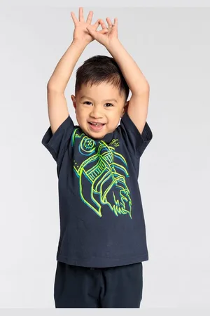 Kidsworld T-Shirt RAKETE Kurzarm, Basic-Passform, mit trendigem Druck, Rundhalsausschnitt
