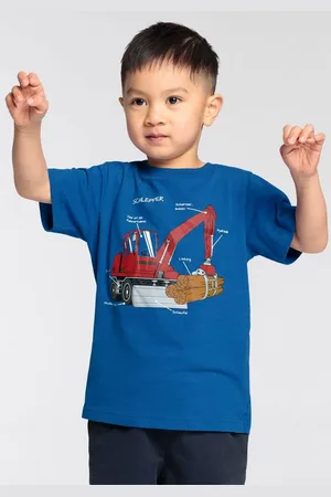 Kidsworld T-Shirt für kleine Jungen Kurzarm, Basic-Passform, bedruckt mit Statements/Sprüchen