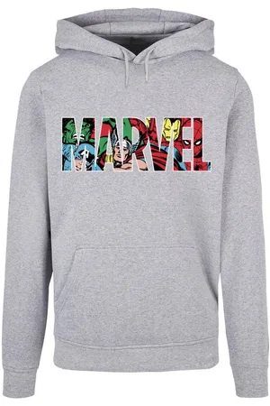 Absolute Cult Kapuzensweatshirt Herren Marvel Logo Character Infill Hoody (1-tlg)