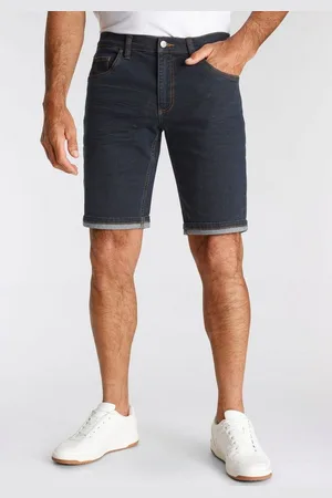 ARIZONA Jeansshorts gerader Schnitt, knieumspielende Länge, niedrige Leibhöhe