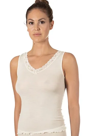 Nina Von C. Thermounterhemd Damen Achseltop Wool Silk (Stück, 1-St) - - Verkäufer: Sibrise