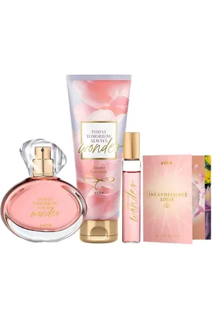 Avon Eau de Parfum TTA WONDER 50 ml, Taschenspray 10 ml, Bodylotion 125 ml, Geschenkset, 5-tlg., Blumig-holziger Duft mit feuchtigkeitsspendender Körperpflege - Verkäufer: Cultzen