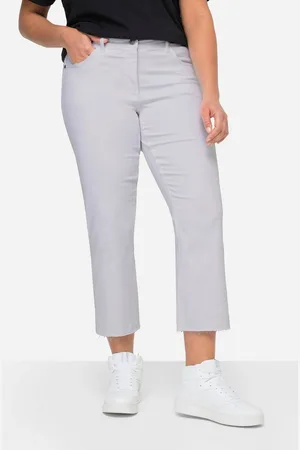 Angel of Style Regular-fit-Jeans 7/8-Jeans Claire Stretchkomfort geschnittener Saum - Verkäufer: Popken Fashion Group
