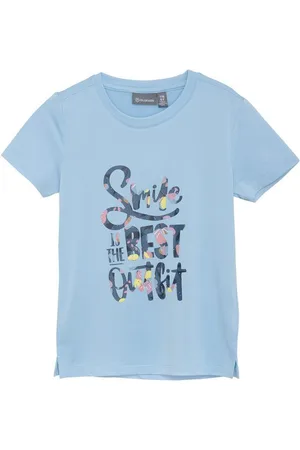 Color Kids T-Shirt COT-shirt W. Print -S/S, Girl Kids T-Shirt mit Quick Dry Funtkion - Verkäufer: meinemarkenmode