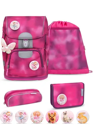 Belmil Rucksack Rucksack Motion ergonomisches Schulranzen Set 5-teilig Shiny Pink - Verkäufer: miniHeld ®