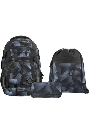 Coocazoo Schulranzen Schulrucksack-Set MATE Grey Rocks 3-teilig (3-teilig), ergonomisch, reflektiert, Körpergröße: 135 - 180 cm - Verkäufer: DSBO