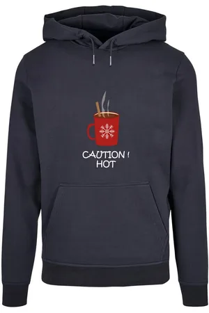 Merchcode Kapuzensweatshirt Herren Caution Hot Basic Hoody (1-tlg)