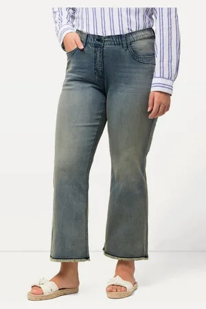 Ulla Popken Regular-fit-Jeans Jeans Mary Fransensaum gerades Bein 5-Pocket-Hose - Verkäufer: Popken Fashion Group