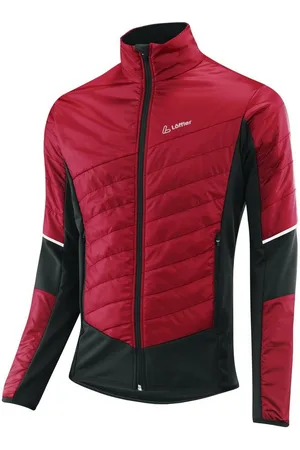 Löffler Outdoorjacke HYBRIDJACKET PL60 M Herren Hybridjacke rot/schwarz - Verkäufer: beim-schaeftlmaier