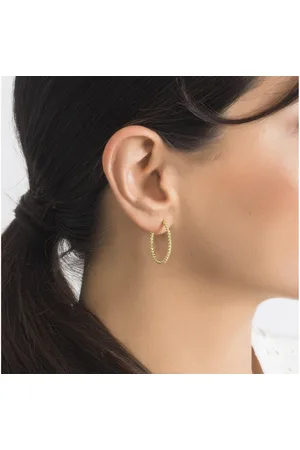 iz-el Paar Ohrstecker Ohrringe Gold Kugeln - Creolen Mini Pünktchen, 925 Sterling Silber - Verkäufer: