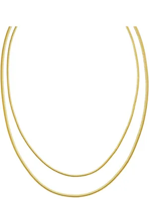 Purelei Kette ohne Anhänger Schmuck Geschenk Two Layers doppelte Kette, 23171