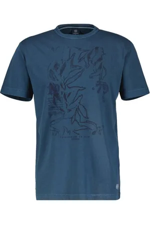 Lerros T-Shirt Herren-T-Shirt mit Brust-Print