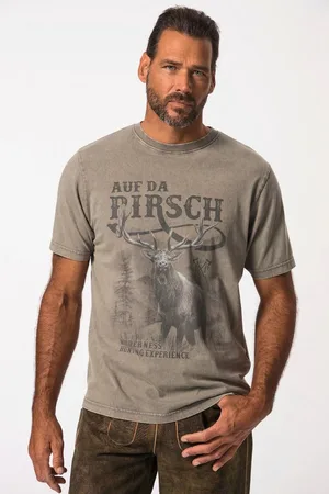 JP 1880 T-Shirt T-Shirt Tracht Halbarm großer Print Vintage Look - Verkäufer: Popken Fashion Group