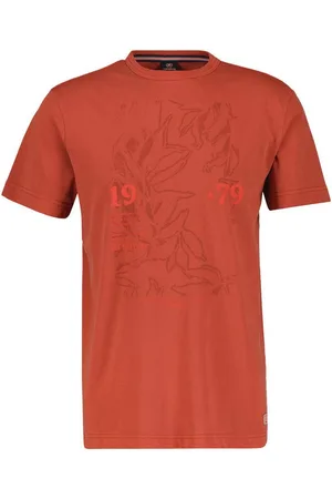 Lerros T-Shirt Herren-T-Shirt mit Brust-Print