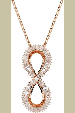 Swarovski Kette mit Anhänger Hyperbola, Unendlichkeit, 5677623, mit ® Kristall