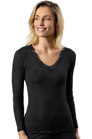 Nina Von C. Thermounterhemd Damen Langarm-Shirt Wool Silk (Stück, 1-St) - - Verkäufer: Sibrise