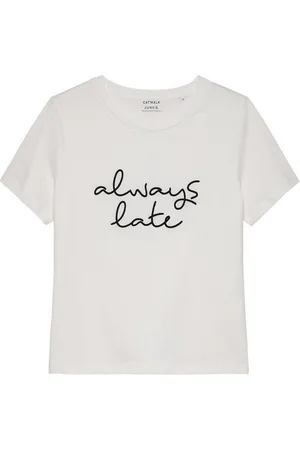Catwalk Junkie T-Shirt - T-Shirt kurzarm - besticktes Kurzarm Shirt - Shirt - ALWAYS LATE - Verkäufer: Schneider Fashion Store