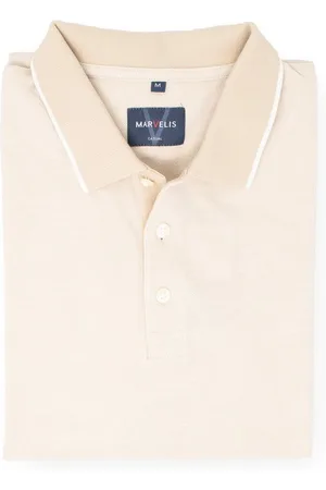 Marvelis Poloshirt Poloshirt - Piqué - Einfarbig - Hellbeige - Verkäufer: Feehm