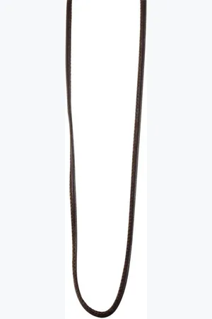 Akzent Kette ohne Anhänger Brendir Echtleder Kette, dunkelbraun, Breite 2mm (Einzeln) - Verkäufer: Shaghafi GmbH
