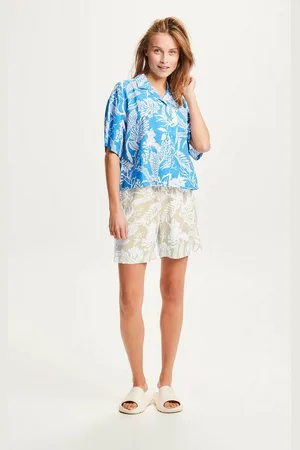 Knowledge Cotton Apparal Shorts Seabreeze Tencel™ Print Shorts - Verkäufer: www.glore.de