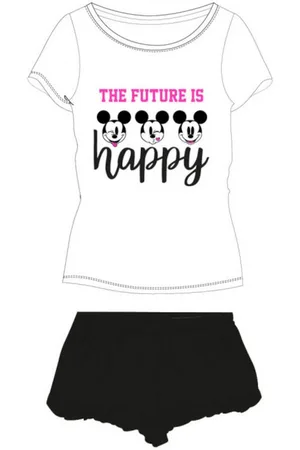 Disney Pyjama Kurzer Pyjama für Mädchen, Motiv: Minnie Mouse "The Future is happy" (Set, 2 tlg) - Verkäufer: kaufhaus-chemnitz