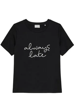 Catwalk Junkie T-Shirt - T-Shirt kurzarm - besticktes Kurzarm Shirt - Shirt - ALWAYS LATE - Verkäufer: Schneider Fashion Store