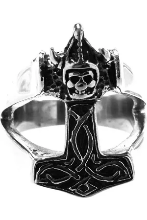 Kiss of Leather Fingerring RING THORSHAMMER GR. 57-74 (TH27)- EDELSTAHL - Verkäufer: