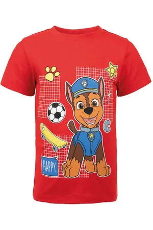 Paw Patrol Print-Shirt Chase Kinder Jungen kurzarm T-Shirt Shirt Gr. 92 bis 128, Baumwolle - Verkäufer: WS-Trend