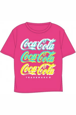 Coca-Cola T-Shirt Kurzes Shirt ® Schriftzug, , oder Schwarz, Gr. 134-164 - Verkäufer: kaufhaus-chemnitz