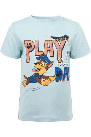 Paw Patrol Print-Shirt Chase Kinder Jungen kurzarm T-Shirt Shirt Gr. 92 bis 128, Baumwolle - Verkäufer: WS-Trend