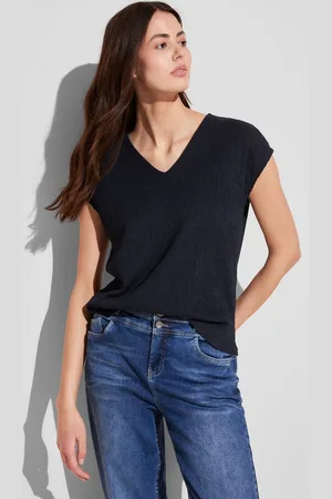 Street one Shirttop mit feiner Struktur